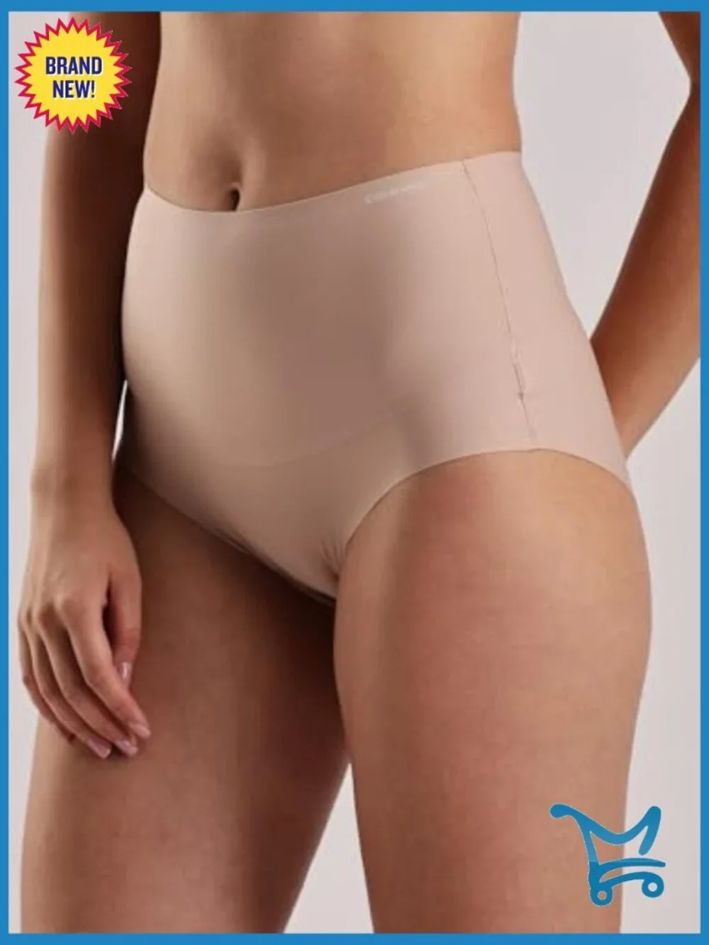 High-Waist Seamless Control Brief Panty Shapewear Light Compression